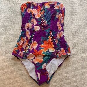 Anthropologie floral one piece